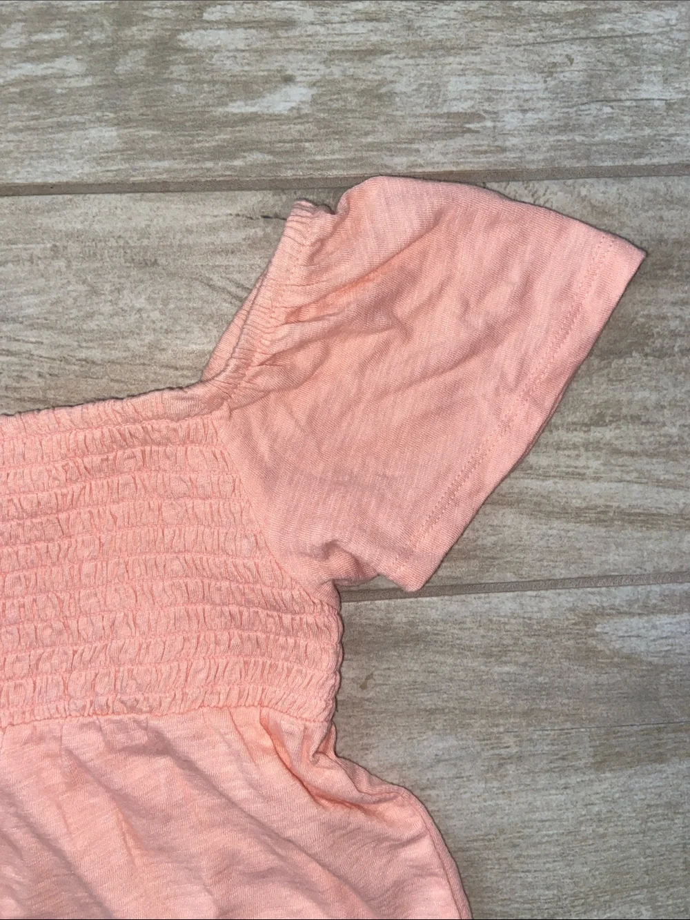 GAP Girls Kids Small Floral, Blue Stripes Peplum Cap Sleeve Tops Peach Pink